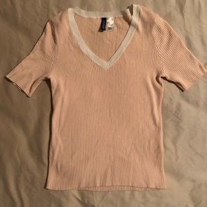 Pink and white shirt